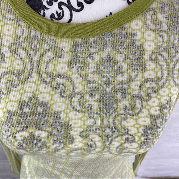 Free People Sheer Floral Ribbed Thermal Top - Picture 2 of 7